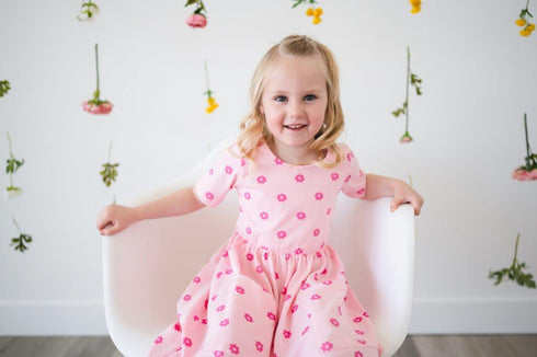 Pink Petunia Twirl Dress